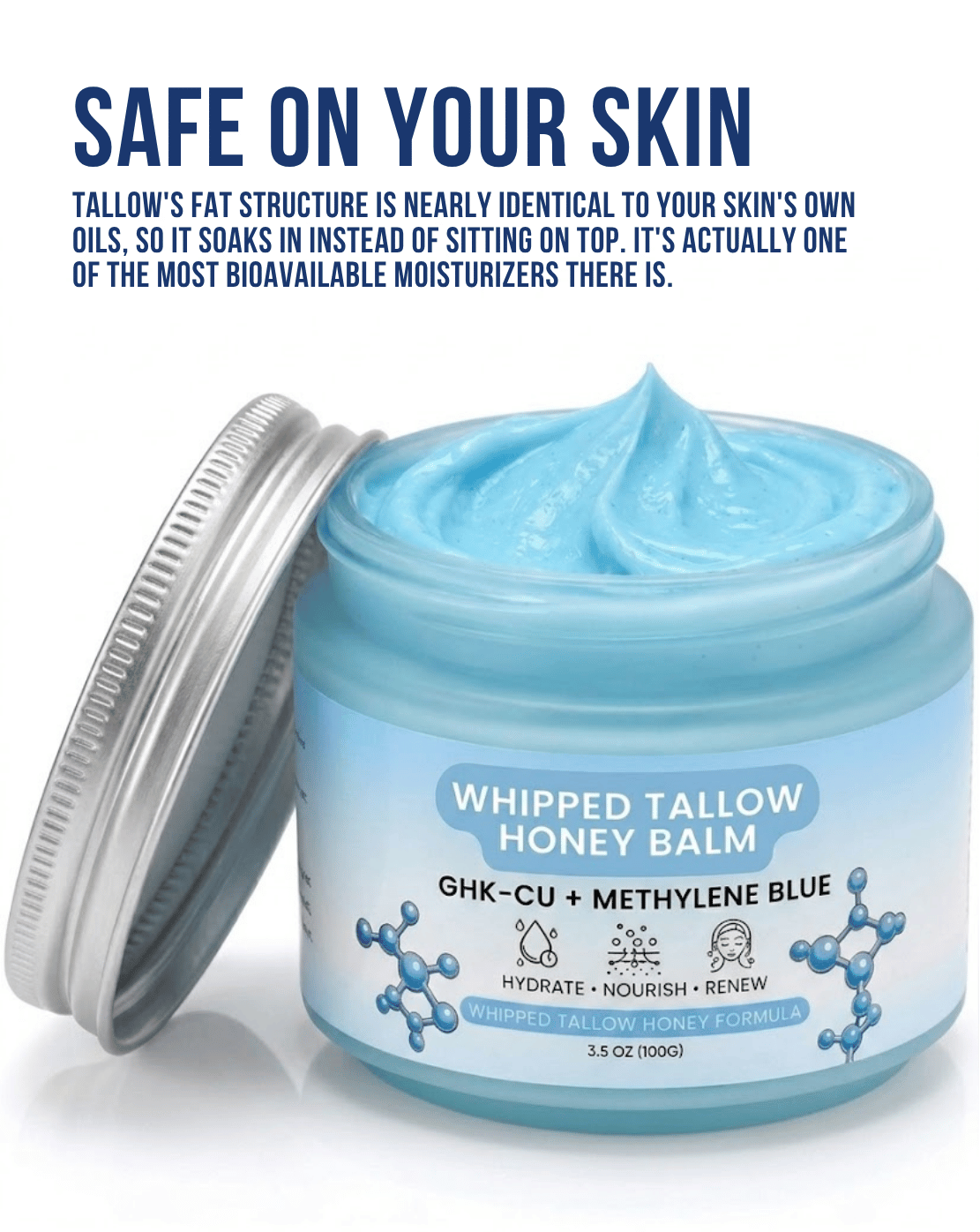 Whipped Tallow with Copper Peptides